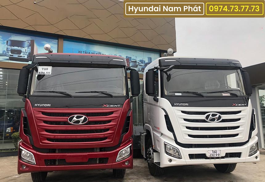 Xe Đầu Kéo Hyundai Xcient 2 Cầu Nhập Khẩu Hàn Quốc